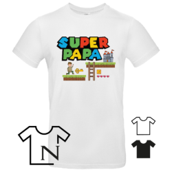 Super Papa spel computer - T-shirt